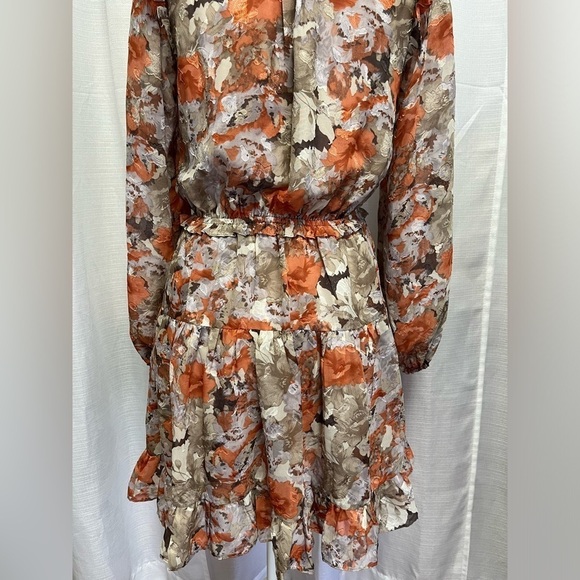 Anthropology current air Ruffled Floral Mini Dress | size XS - Picture 6 of 12